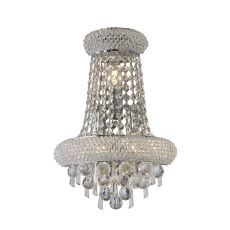 Alexandra Wall Lamp Tall 3 Light E14 Polished Chrome/Crystal