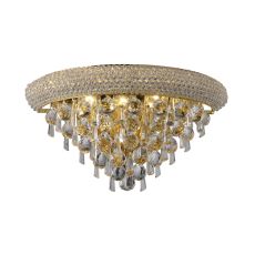 Alexandra Wall Lamp Medium 3 Light E14 Gold/Crystal