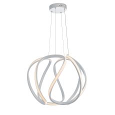 Alonsa 1 Light 19W LED Integrated White Adjustable Large Pendant