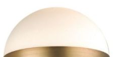 Andrea Opal 16cm Glass Shade For The Andrea AND0342 / AND0742 / AND4142 Fitting (Shade Only)