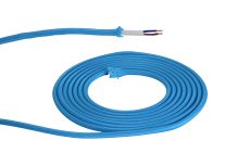 Prema 25m Roll Blue Braided 2 Core 0.75mm Cable VDE Approved