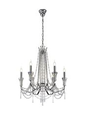 Armand Pendant 6 Light E14 Polished Chrome/Crystal