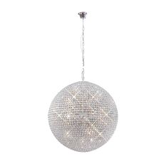 Ava Pendant 18 Light G9 Polished Chrome/Crystal (Pallet Shipment Only, Additional Charges May Apply.) Item Weight: 36kg