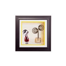 (DH) Bambino Girl, Black Frame Red, Clear Crystal