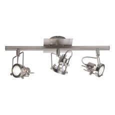 Bauhaus 3 Light Spotlight LED Satin Chrome Finish