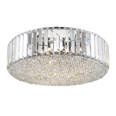 Campiello 5 Light G9 Clear Crystal Flush Fitting