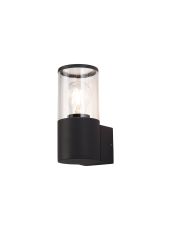 Bizet Wall Lamp 1 x E27, IP54, Anthracite/Clear, 2yrs Warranty
