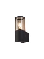 Bizet Wall Lamp 1 x E27, IP54, Anthracite/Smoked, 2yrs Warranty