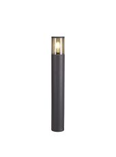 Bizet 65cm Post Lamp 1 x E27, IP54, Anthracite/Smoked, 2yrs Warranty