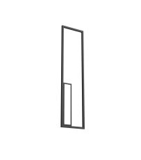 Boutique Rectangle Wall Lamp, 50W LED, 3000K, 2740lm, Black, 3yrs Warranty