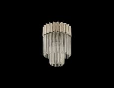 Brewer 30cm Ceiling Round 3 Light E14, Polished Nickel/Clear Sculpted Glass