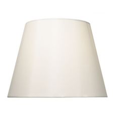 Bybliss Faux 27cm Silk Tapered Drum Fabric Shade Cream Finish (Shade Only)