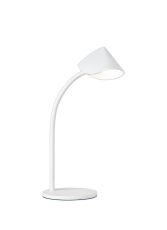 Capuccina Large 1 Light Table Lamp, 8.5W LED, 3000K, 610lm, White, 3yrs Warranty