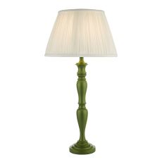Caycee 1 Light E27 Green Solid Wood Table Lamp (Base Only)