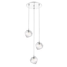 Edmond 3 Light G9 Polished Chrome Adjustable Pendant