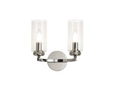 Cindy Wall Lamp Switched, 2 x E14, Polished Nickel