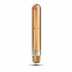 Classic Deco LED 185mm Tubular Line, E27 Dimmable 4W 1800K Extra Warm White, 300lm, Gold Glass, 3yrs Warranty
