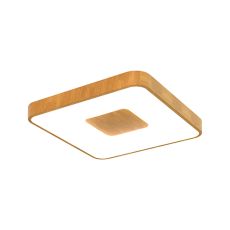 Coin Square Ceiling 80W LED With Remote Control 2700K-5000K, 3900lm, Wood Effect, 3yrs Warranty