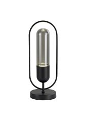 Corston Table Lamp, 1 x 7W LED, 4000K, 790lm, Black/Smoked, 3yrs Warranty