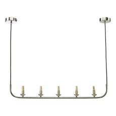 Cradle 5 Light G9 Polished Chrome Bar Pendant (Frame Only)