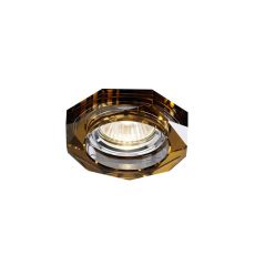 Crystal Downlight Deep Octagonal Rim Only Bronze, IL30800 REQUIRED TO COMPLETE THE ITEM, Cut Out: 62mm