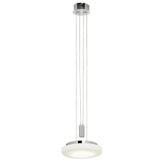 Endon CURTIS-CH-L Large LED Chrome Rise And Fall With Opal Glass 1 Light In Chrome