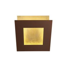 Dalia 18cm Wall Lamp, 18W LED, 3000K, 1260lm, Gold/Rust Brown, 3yrs Warranty