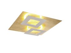 Dalisbon 50cm Ceiling, 48W LED, 3000K, 3360lm, Gold/White, 3yrs Warranty