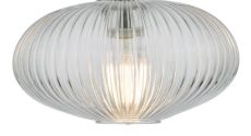 Edmond Spare Clear Ribbed Glass Shade For EDM0150 (Shade Only)