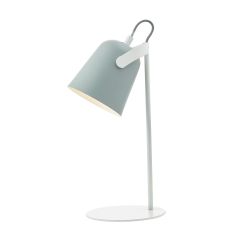 Effie 1 Light E14 White Desk Table Lamp With A Grey Adjustable Head With Inline Switch