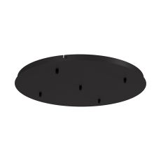 Elsa 5 Hole 600mm Round Canopy Kit, Black
