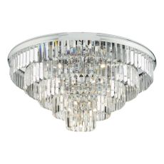 Eulalia 12 Light G9 Flush Polished Chrome with Crystal