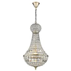 Ansel 1 Light Antique Brass Pendant E27