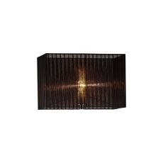 Florence Rectangle Organza Shade,  400x210x260mm, Black, For Floor Lamp