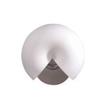 Fosil Wall Lamp 2 Light G9, Satin Nickel/Frosted White Glass
