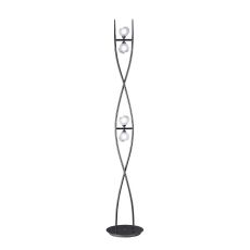 Fragma Floor Lamp 4 Light G9, Black Chrome, NOT LED/CFL Compatible