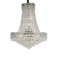 Frances Pendant 14 Light E14 Polished Chrome/Crystal Item Weight: 19.8kg