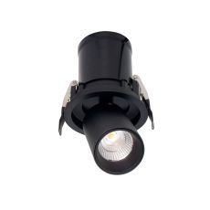 Garda Retractable Recessed Swivel Spotlight, 7W, 2700K, 610lm, Black, Cut Out 84mm, Driver Included, Driver Included, 3yrs Warranty