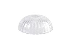 Gilda Shallow Dome 20cm Shell Effect Clear Glass Lampshade