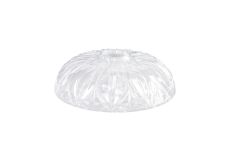 Gilda Dish 20cm Leaf Patterned Clear Glass Lampshade