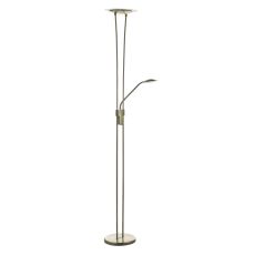 Hahn 2 Light 19+6W Integrated LED Antique Brass Mother & Child Floor Lamp