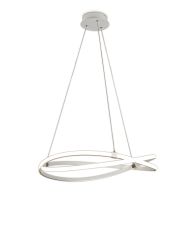Infinity Blanco Pendant 60W LED 4000K, 4500lm, Dimmable, White / White Acrylic, 3yrs Warranty