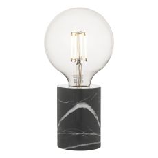 Dar JAX4122 Jaxon Single Table Lamp Marble/Black Finish