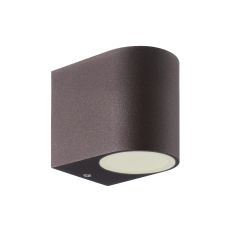 Kandanchu Round Wall Lamp, 1 x GU10, IP54, Rust Brown, 2yrs Warranty