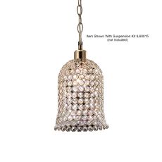 Kudo Bell Non-Electric SHADE ONLY French Gold/Crystal