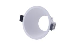 Lamborjini Funnel Centre, 85mm Cut Out, Spotlight Round, 1 x GU10 (Max 12W), White, Lampholder Included