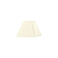 Leela Square Pleated Fabric Shade Ivory 100/200mm x 156mm