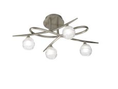 Loop Ceiling 4 Light G9 ECO, Satin Nickel