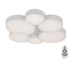 Lunas Flush Ceiling 61cm Diameter 54W LED 3000K, 2830lm, RF Remote Control White, 3yrs Warranty