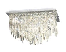 Maddison Ceiling Square 6 Light G9 Polished Chrome/Crystal